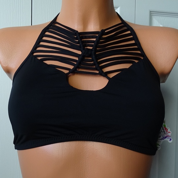 BECCA Other - Becca NWT Electric Current High Neck Bikini Top D